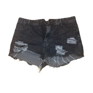 Maxine of Hollywood Black  Jean Shorts